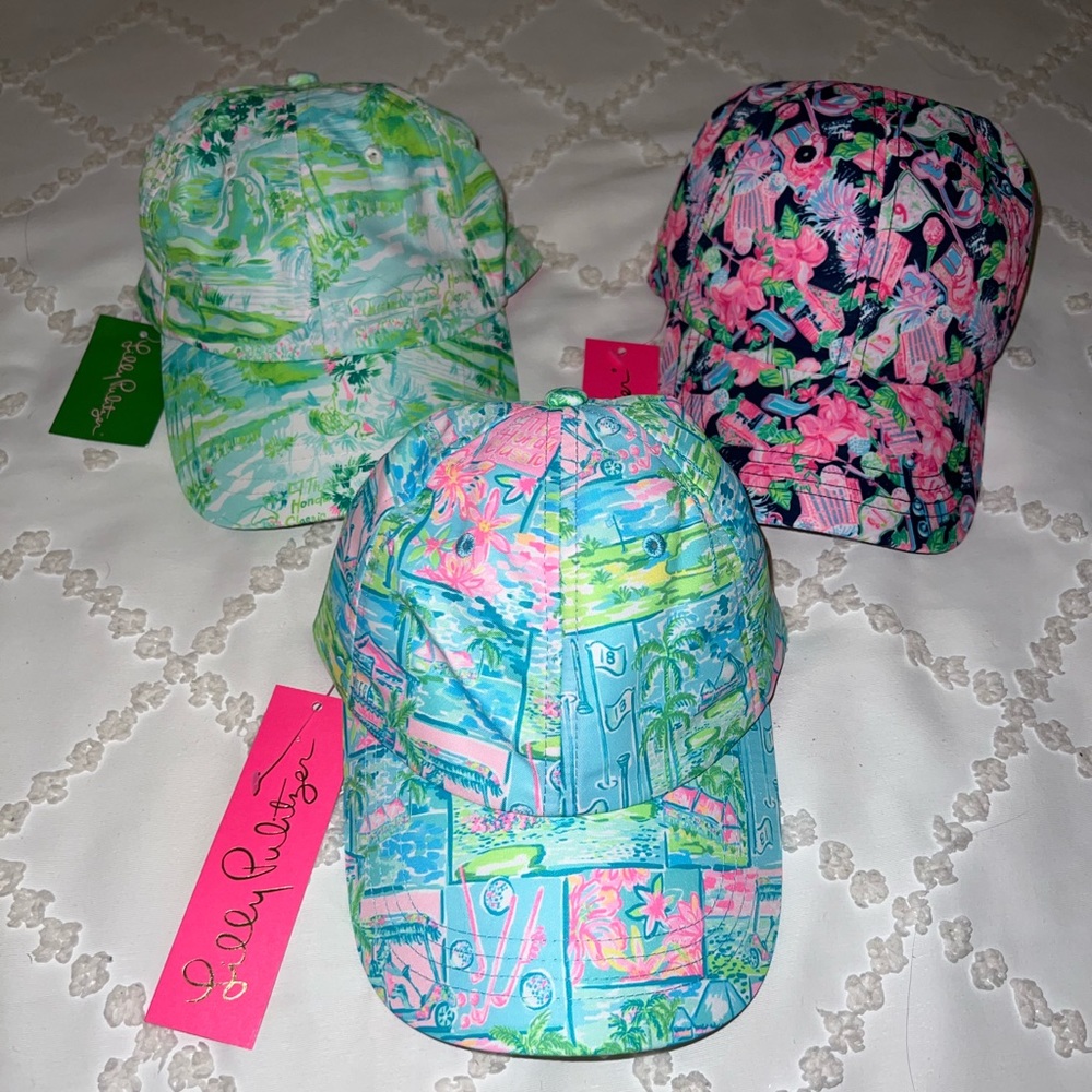 Lilly Pulitzer Run Around Hat - 3 Total, 1 Size Fits All, Multicolor/Patterns